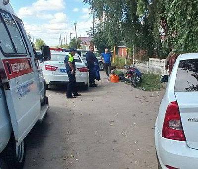 В Нагайбакском районе пострадал скутерист