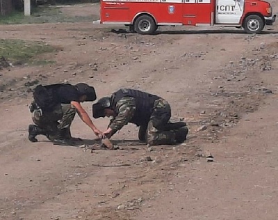 Грейдировали и зацепили мину!