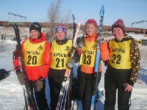 Нагайбакские спортсмены - призёры командного спринта