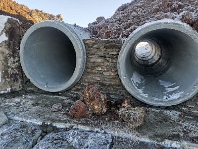 Продолжаются работы на Ольгинской плотине