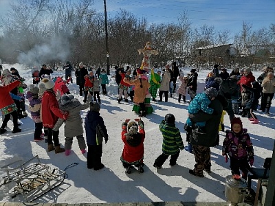 И в Гумбейском проводили зиму