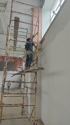 Дождались ремонта спортзала