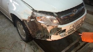 Кто наехал на "Калину" в посёлке Арси?