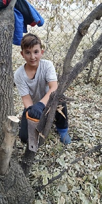 Прибрались около клуба