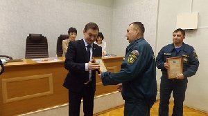 В Нагайбакском районе поздравили спасателей