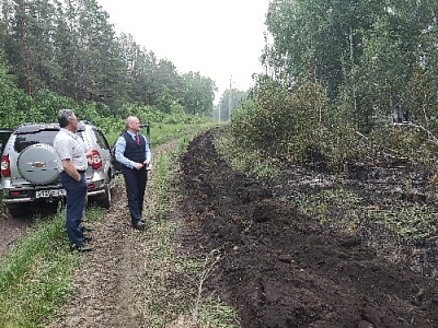 Потушен лесной пожар у п. Южный