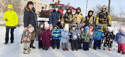 В Нагайбакском районе даже малыши сумели быстро эвакуироваться
