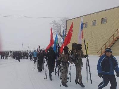 Стартовал юнармейский лыжный переход