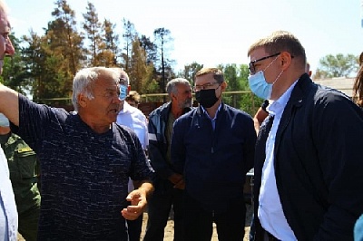 Ход восстановительных работ осматривает полпред Президента