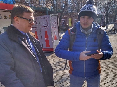 Новый руководитель общался с горожанами