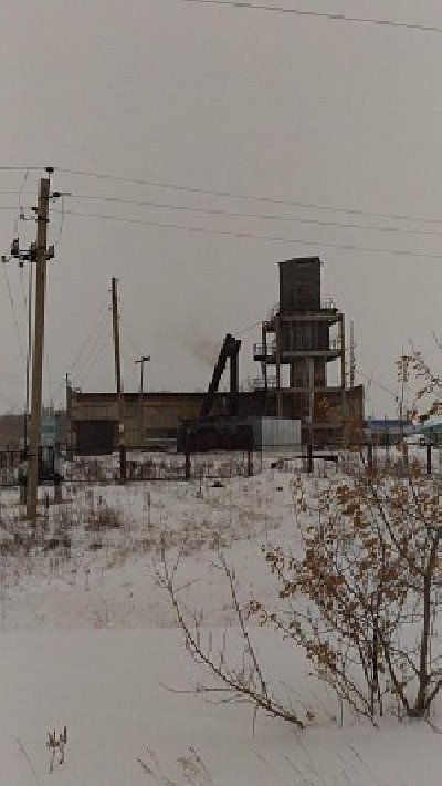 В п. Арси упала труба котельной?