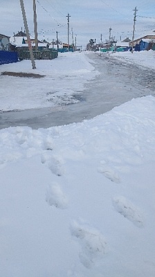 В посёлке Северный жителей топит из-за аварии на водопроводе