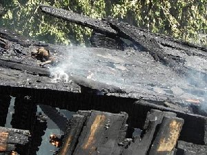 На Южном сгорел сарай