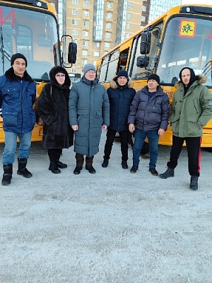 Новые автобусы для школ Нагайбакского района 