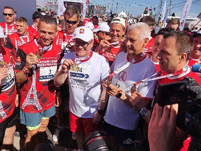 В Нагайбакском районе стартовал Парижский полумарафон 