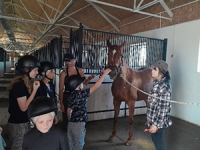 Прокатились верхом на лошади