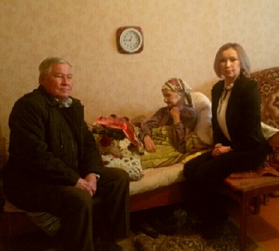 Ветеран Великой Отечественной войны из Нагайбакского района принимает поздравления от Президента России