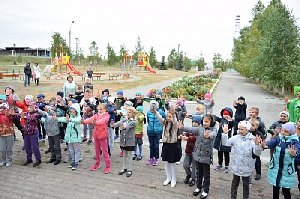 И ещё одна детская площадка - на территории Физкультурно-оздоровительного комплекса с.Фершампенуаз