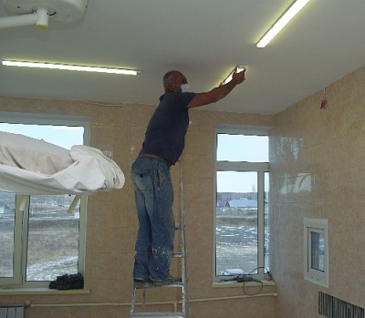 В хирургическом отделении районной больницы села Фершампенуаз проводится ремонт