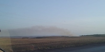 Горят поля и сенокосы 