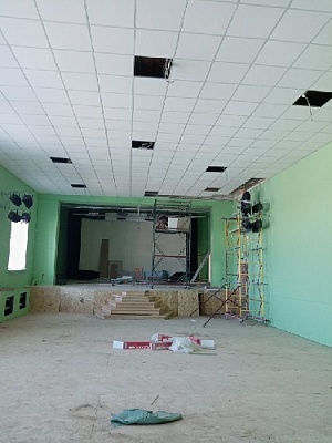 Продолжается ремонт районного Дома культуры