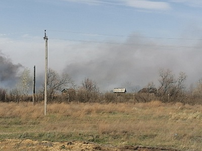 В Южном загорелись сады