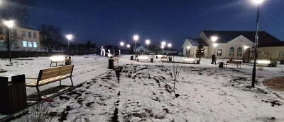 О новом сквере у районного дома культуры в селе Фершампенуаз!