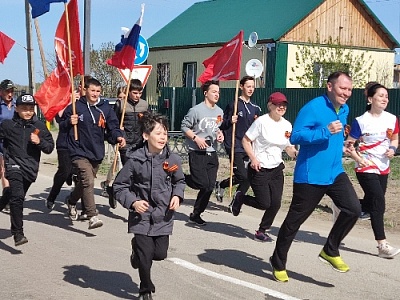 Пробежали в честь Великой Победы 