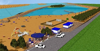 В Южном оборудуют пляж