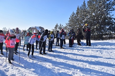 Сотрудники отдела полиции присоединились к Лыжне России