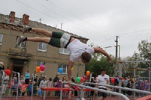 В Нагайбакском районе возведена площадка для воркаута