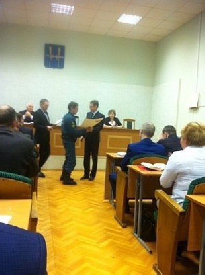 Спасателям вручили грамоты главы Нагайбакского района