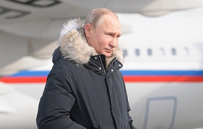 В Магнитогорск прибыл Владимир Путин