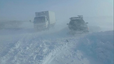 Не выезжайте! Оставайтесь дома! В Нагайбакском районе снова разбушевался буран