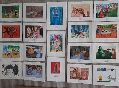 Дети в Нагайакском районе рисовали сказку