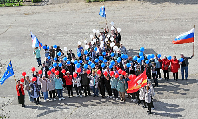 Флешмоб в честь юбилея Победы