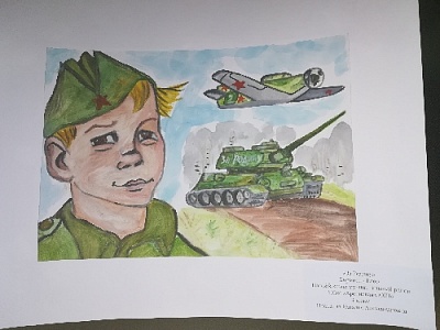 Школьники Нагайбакского района рисовали героев Отечества