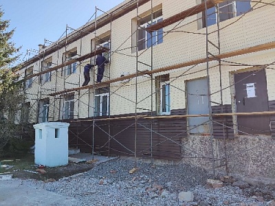 В районной больнице с.Фершампенуаз проводится ремонт 