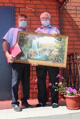 Ветерана МВД из Нагайбакского района поздравили коллеги