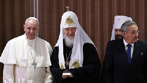 Историческая встреча: патриарх и папа римский