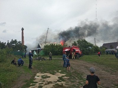 Пожарные Нагайбакского района спасли трёх человек 