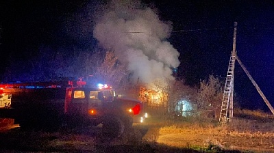 В Нагайбакском районе на пожаре погиб человек