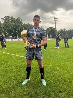 Воспитанник детско-юношеской спортивной школы Нагабакского района  - в составе Российской сборной