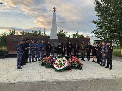 Силовые ведомства Нагайбакского района приняли участие в акции «Свеча памяти»