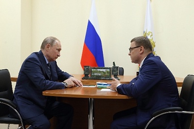 Владимир Путин встретился с Алексеем Текслером