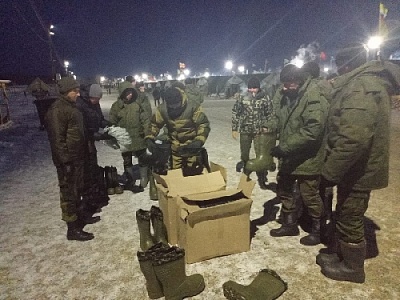 Бойцам из Нагайбакского района привезли снаряжение 