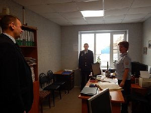 Руководитель областной полиции посетил Нагайбакский район