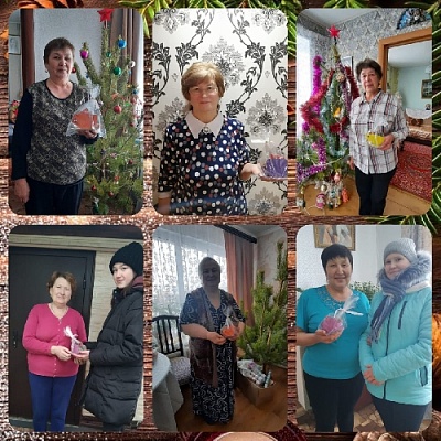 Поздравили ветеранов школы