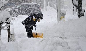 Осторожно - сильный снегопад и гололёд!
