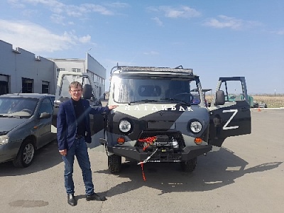 Автомобиль из Нагайбакского района скоро поедет к бойцам